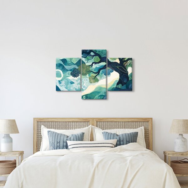 Kép – Az életfa zöld lombkoronája (90x60 cm)