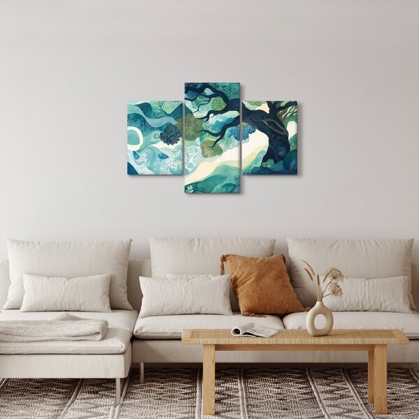 Kép – Az életfa zöld lombkoronája (90x60 cm)