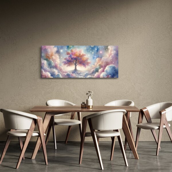 Kép – Életfa a felhőkben (120x50 cm)