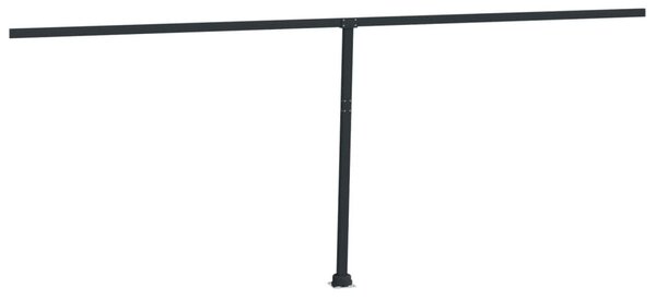 Antracitszürke vas napellenző rúd szett 600x245 cm
