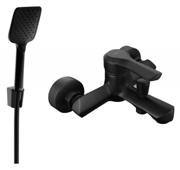 Mexen Sabre R62 kád csaptelep zuhanykészlettel, fekete - 7213R62-70