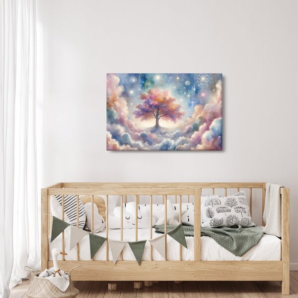 Kép – Életfa a felhőkben (90x60 cm)