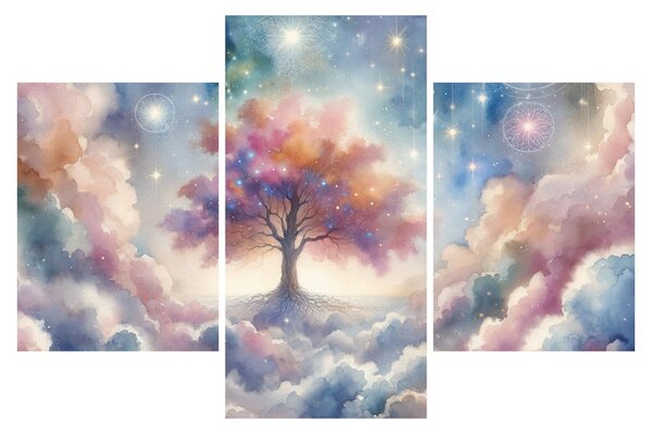 Kép – Életfa a felhőkben (90x60 cm)