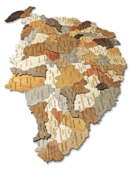 3D Fa Puzzle - Natura Products Nagy-Magyarország 70x42 | Fali Dekoráció