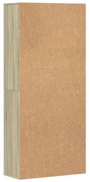 Sonoma tölgy színű szerelt fa magasszekrény 80 x 35 x 180 cm