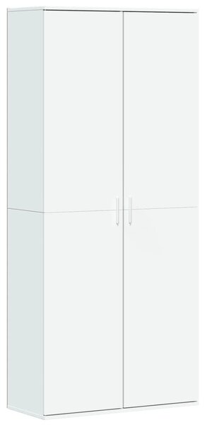 Fehér szerelt fa magasszekrény 80 x 35 x 180 cm