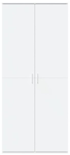 Fehér szerelt fa magasszekrény 80 x 35 x 180 cm