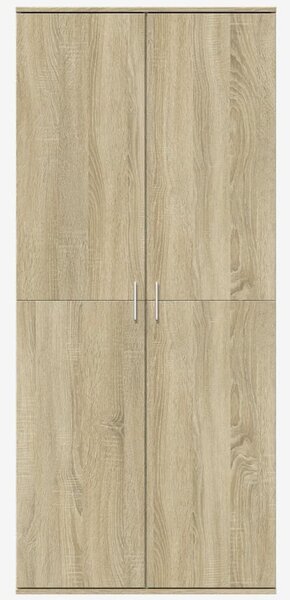 Sonoma tölgy színű szerelt fa magasszekrény 80 x 35 x 180 cm
