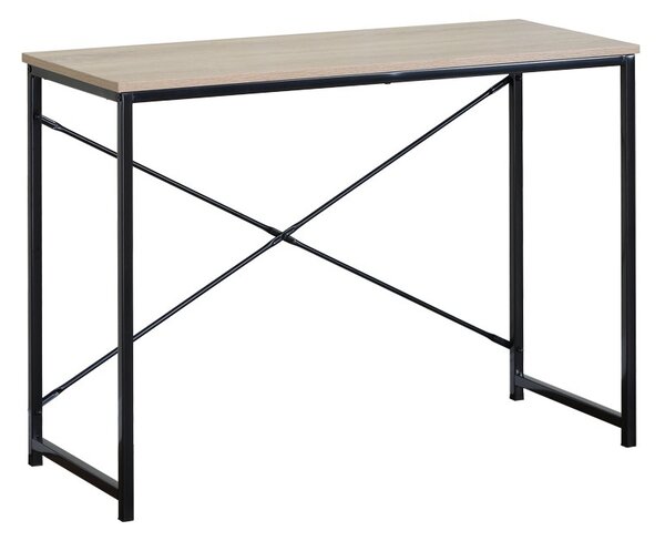 Irodabútor szett, 3 darabos, Uni, fekete, 100x48x72 cm