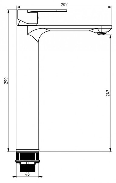 Mexen Milo DF40 Zuhanykészlet, Arany - 71314DF40-50