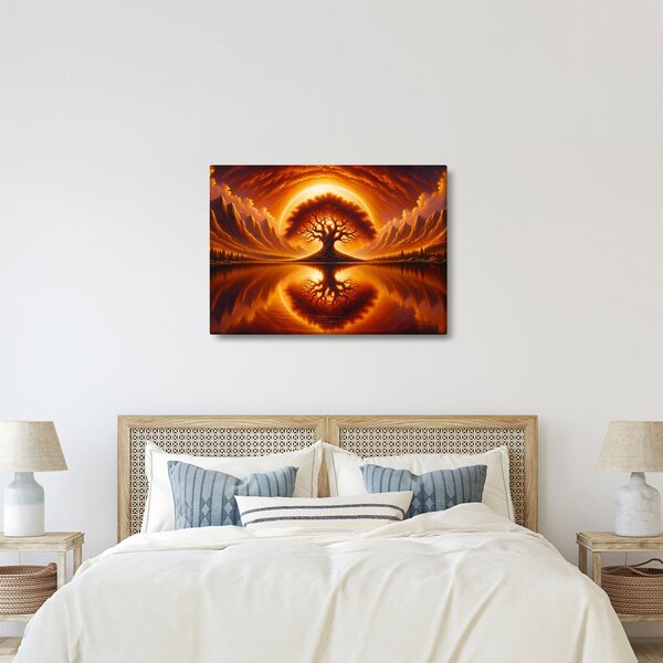 Kép – Fa a véres napban (70x50 cm)