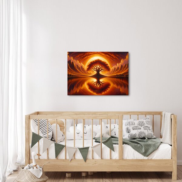 Kép – Fa a véres napban (70x50 cm)