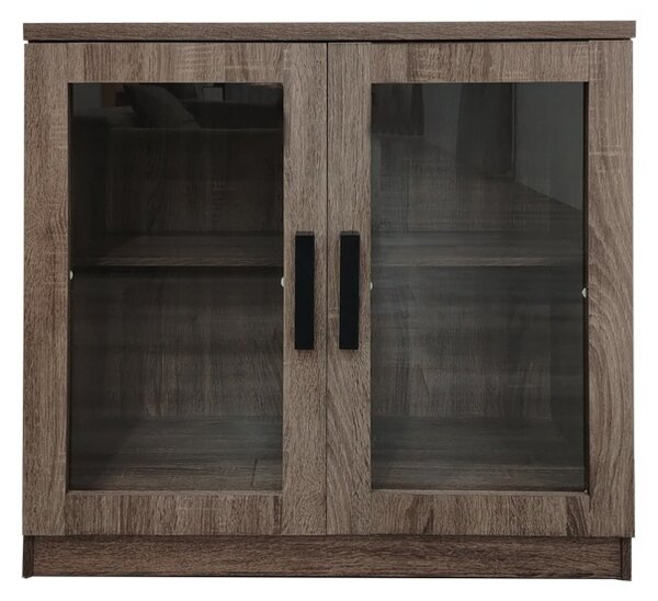 Vitrines cipősszekrény, Sapato, natúr, 80x40x80 cm