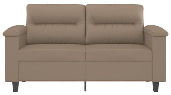 2 személyes cappuccino színű műbőr kanapé 120 cm
