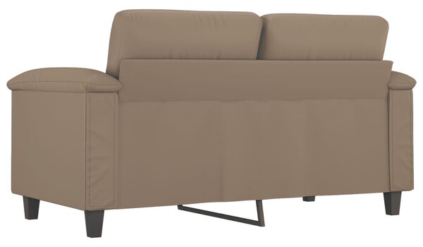 2 személyes cappuccino színű műbőr kanapé 120 cm