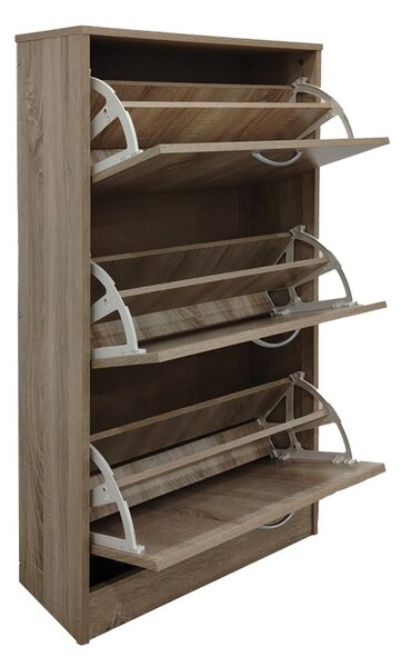 Cipősszekrény, Savaz, sonoma, 60x24x114 cm