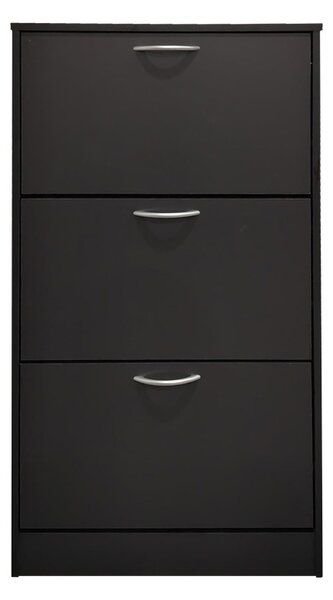 Cipősszekrény, Savaz, sötétszürke, 60x24x114 cm