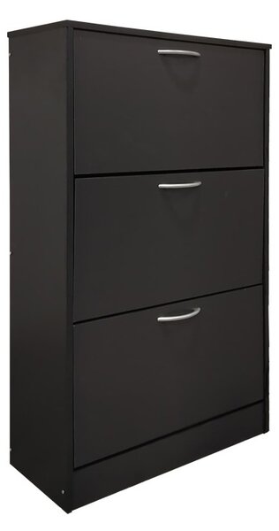 Cipősszekrény, Savaz, sötétszürke, 60x24x114 cm