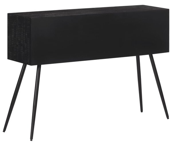 Tömör újrahasznosított tíkfa tálalóasztal fiókkal 116x30x76 cm