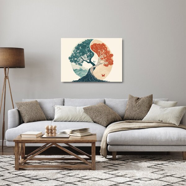 Üveg kép – Energiafa (70x50 cm)
