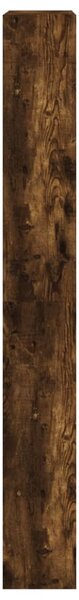 Füstös tölgy cipőszekrény 4 kihajtható fiókkal 80x21x163,5 cm