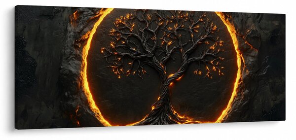 Kép – Életfa lávában II. (120x50 cm)