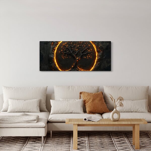 Kép – Életfa lávában II. (120x50 cm)