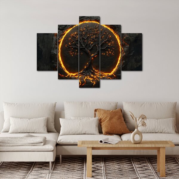 Kép – Életfa lávában II. (150x105 cm)