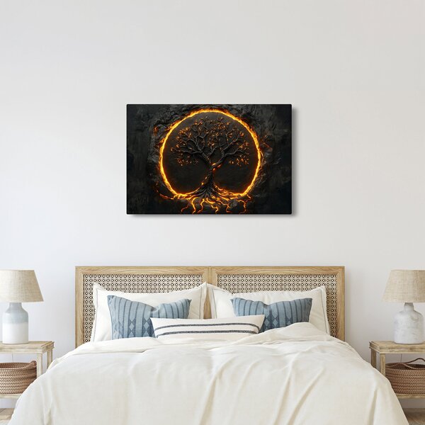 Kép – Életfa lávában II. (90x60 cm)