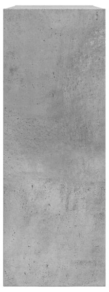 Betonszürke szerelt fa cipőszekrény 80 x 21 x 57 cm