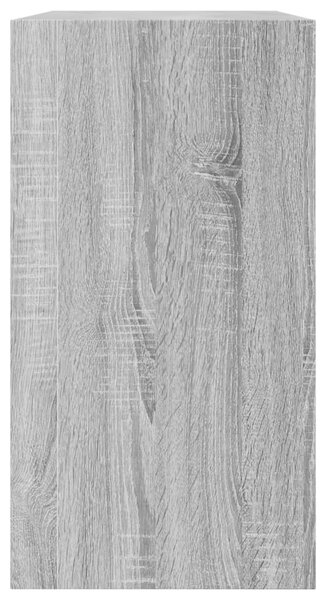 Szürke sonoma színű szerelt fa cipőszekrény 80 x 34 x 63 cm