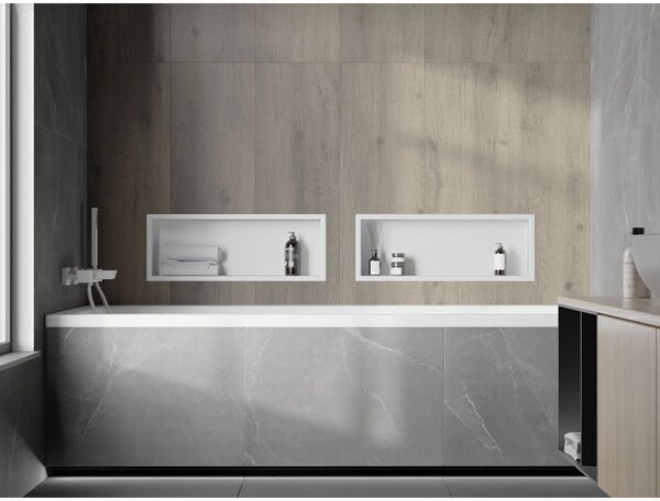 Mexen X-Wall-R falszok polc peremmel 60 x 20 cm, fehér - 1920602010