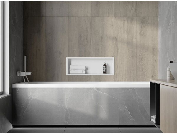 Mexen X-Wall-R falszok polc peremmel 60 x 20 cm, fehér - 1920602010