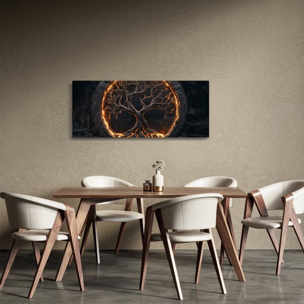 Kép – Életfa lávában I. (120x50 cm)