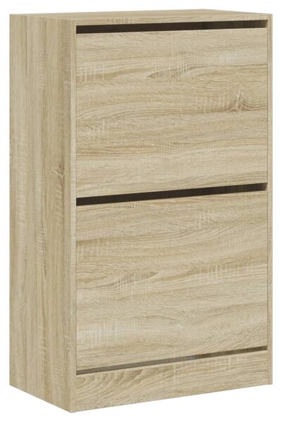 Sonoma tölgy színű szerelt fa cipőszekrény 60 x 34 x 96,5 cm