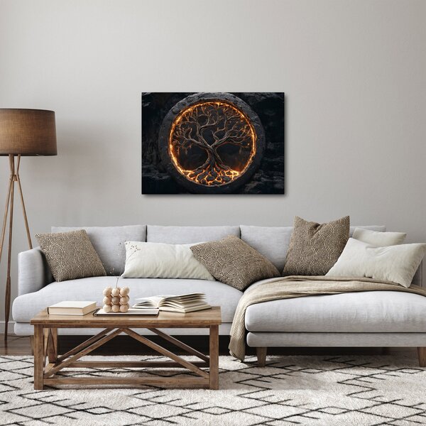 Kép – Életfa lávában I. (70x50 cm)