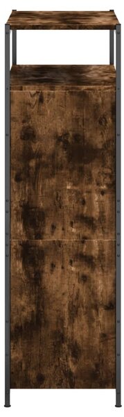 Füstös tölgy színű szerelt fa cipőszekrény 75x34x112 cm