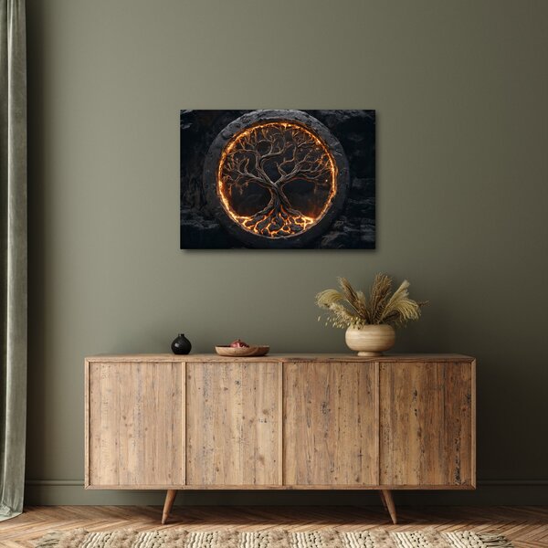 Kép – Életfa lávában I. (70x50 cm)