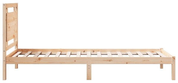 Tömör fa extra hosszú ágykeret matrac nélkül 100 x 220 cm
