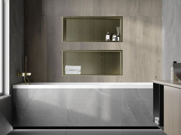 Mexen X-Wall-R falcos polc peremmel 75 x 30 cm, arany kefézett - 1950753010