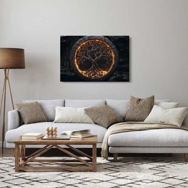 Kép – Életfa lávában I. (90x60 cm)
