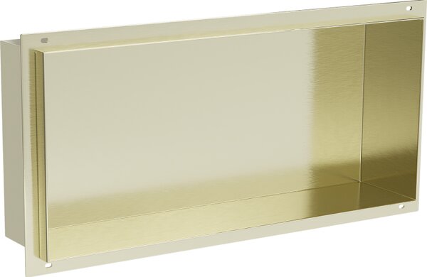 Mexen X-Wall-NR fülke nélküli polc 45 x 20 cm, arany kefével - 1951452010