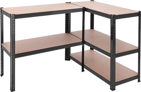 Polc 5 szintes, Songmics, 180 x 90 x 40 cm, fekete, GLR040B01