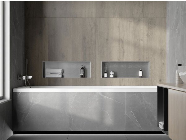 Mexen X-Wall-NR fali nélküli polc 60 x 20 cm, inox - 1911602010