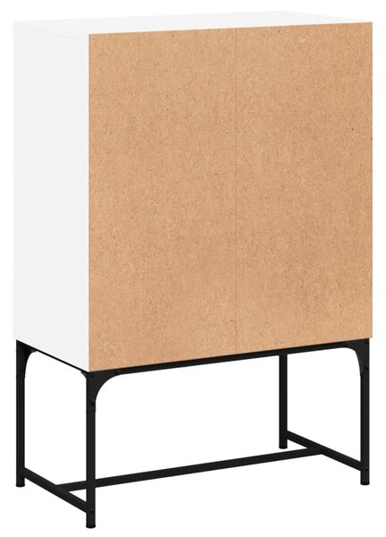 Fehér kisszekrény üvegajtókkal 69x37x100 cm