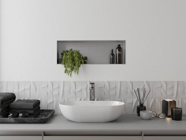 Mexen X-Wall-NR fali nélküli polc 60 x 20 cm, inox - 1911602010
