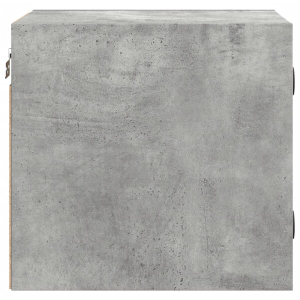 2 db betonszürke éjjeliszekrény üvegajtóval 35 x 37 x 35 cm