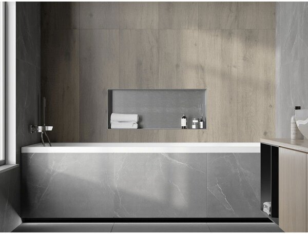 Mexen X-Wall-NR perem nélküli fülke polc 75 x 30 cm, inox - 1911753010