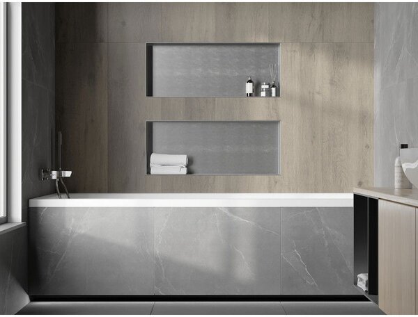Mexen X-Wall-NR perem nélküli fülke polc 75 x 30 cm, inox - 1911753010