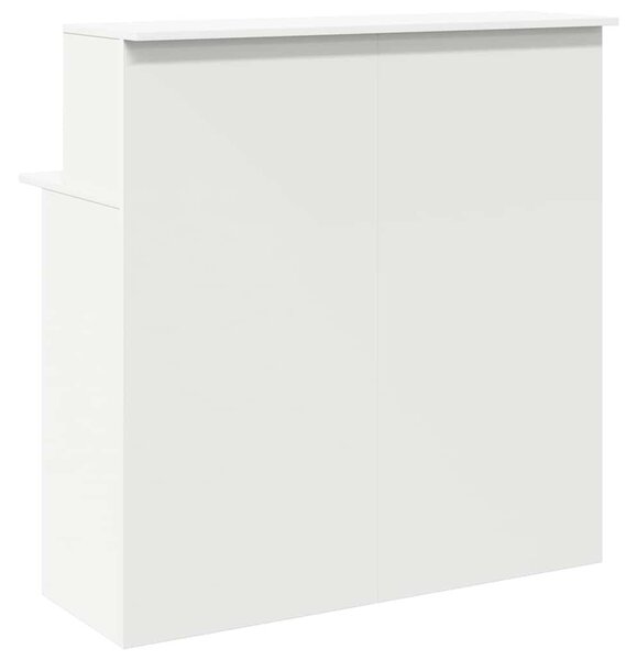 Fehér, rétegelt fa recepciós asztal 100 x 50 x 103,5 cm